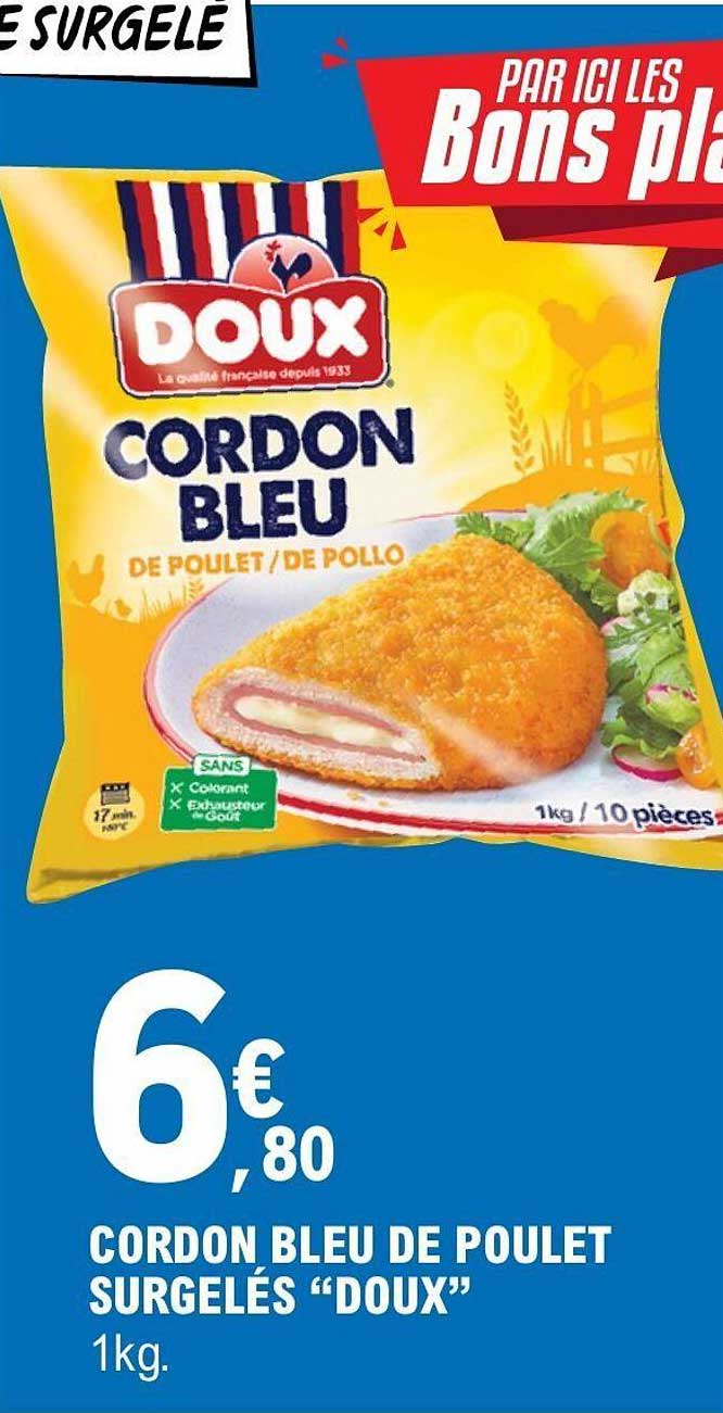 CORDON BLEU DE POULET SURGELÉS “DOUX”