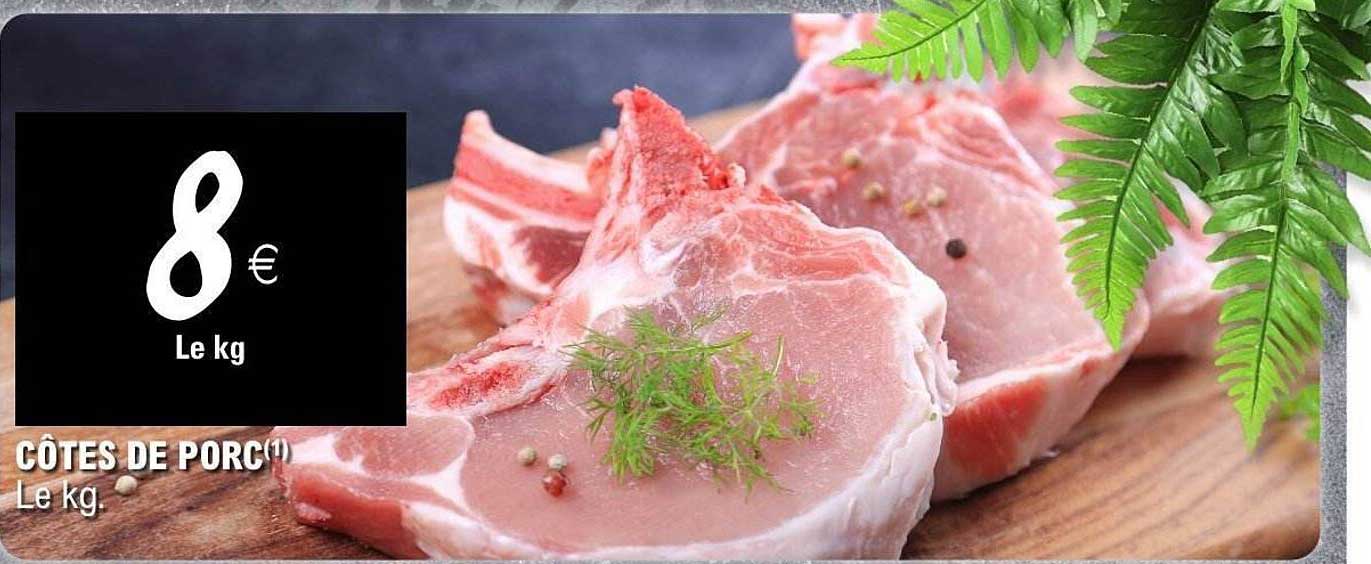 CÔTES DE PORC(1)