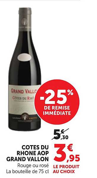 COTES DU RHONE AOP GRAND VALLON