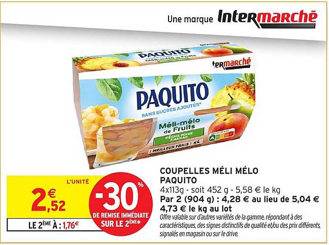 COUPELLES MÉLI MÉLO PAQUITO