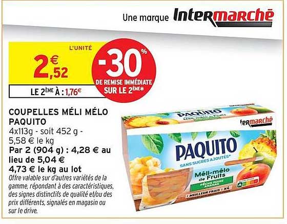 COUPELLES MÉLI MÉLO PAQUITO