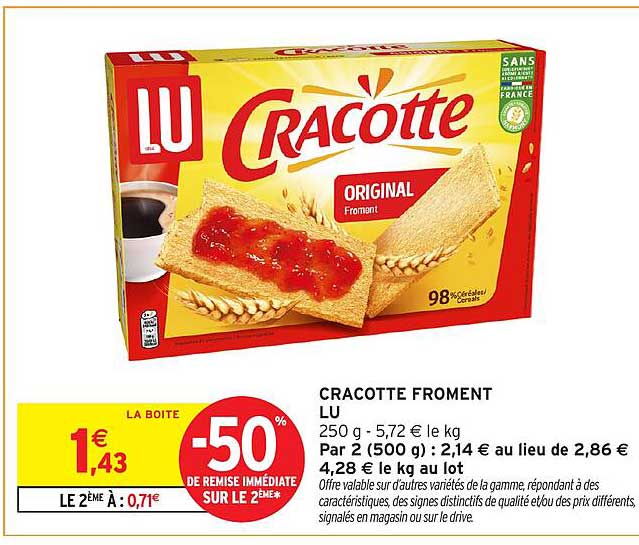 CRACOTTE FROMENT LU
