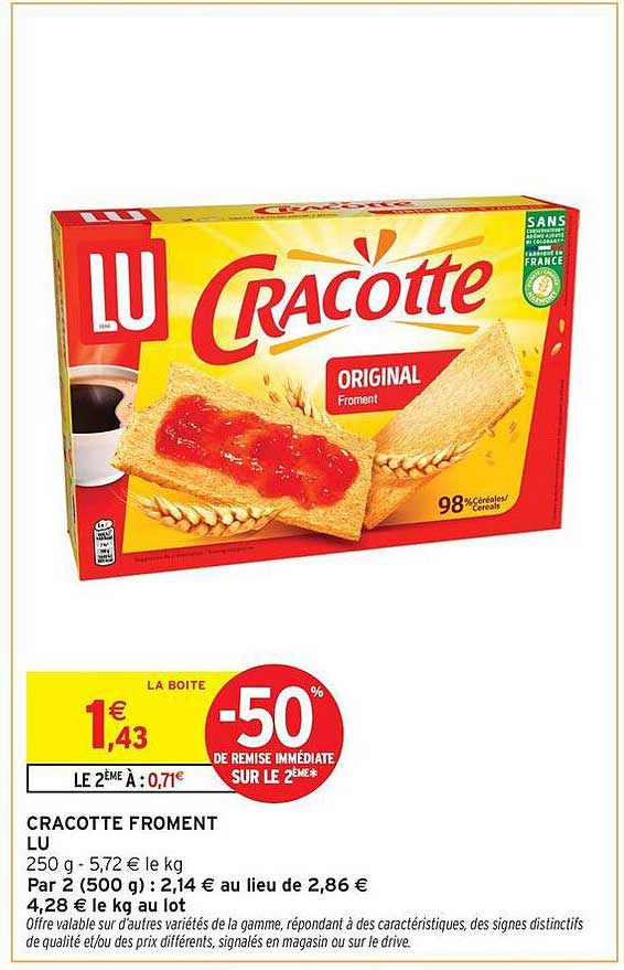 CRACOTTE FROMENT LU