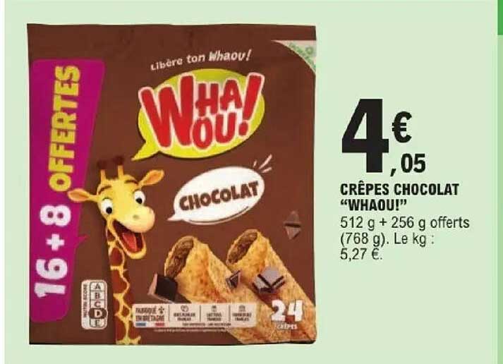 CRÊPES CHOCOLAT “WHAOU!”