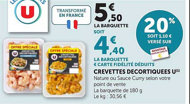 CREVETTES DECORTIQUEES U