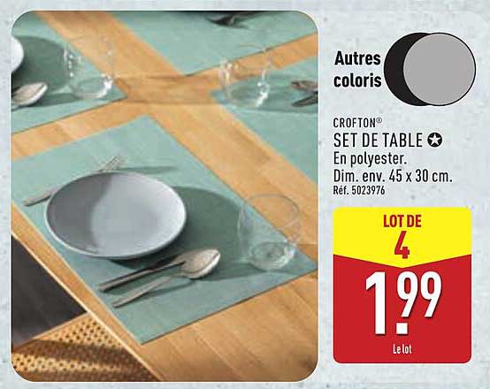 CROFTON® SET DE TABLE