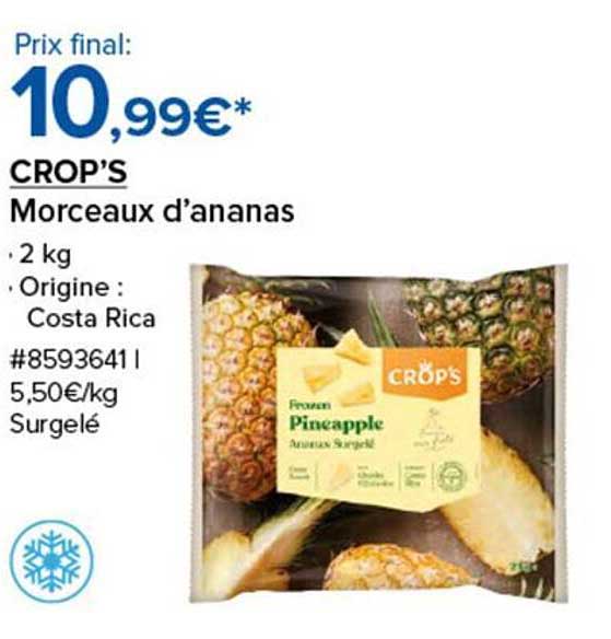CROP’S Morceaux d’ananas
