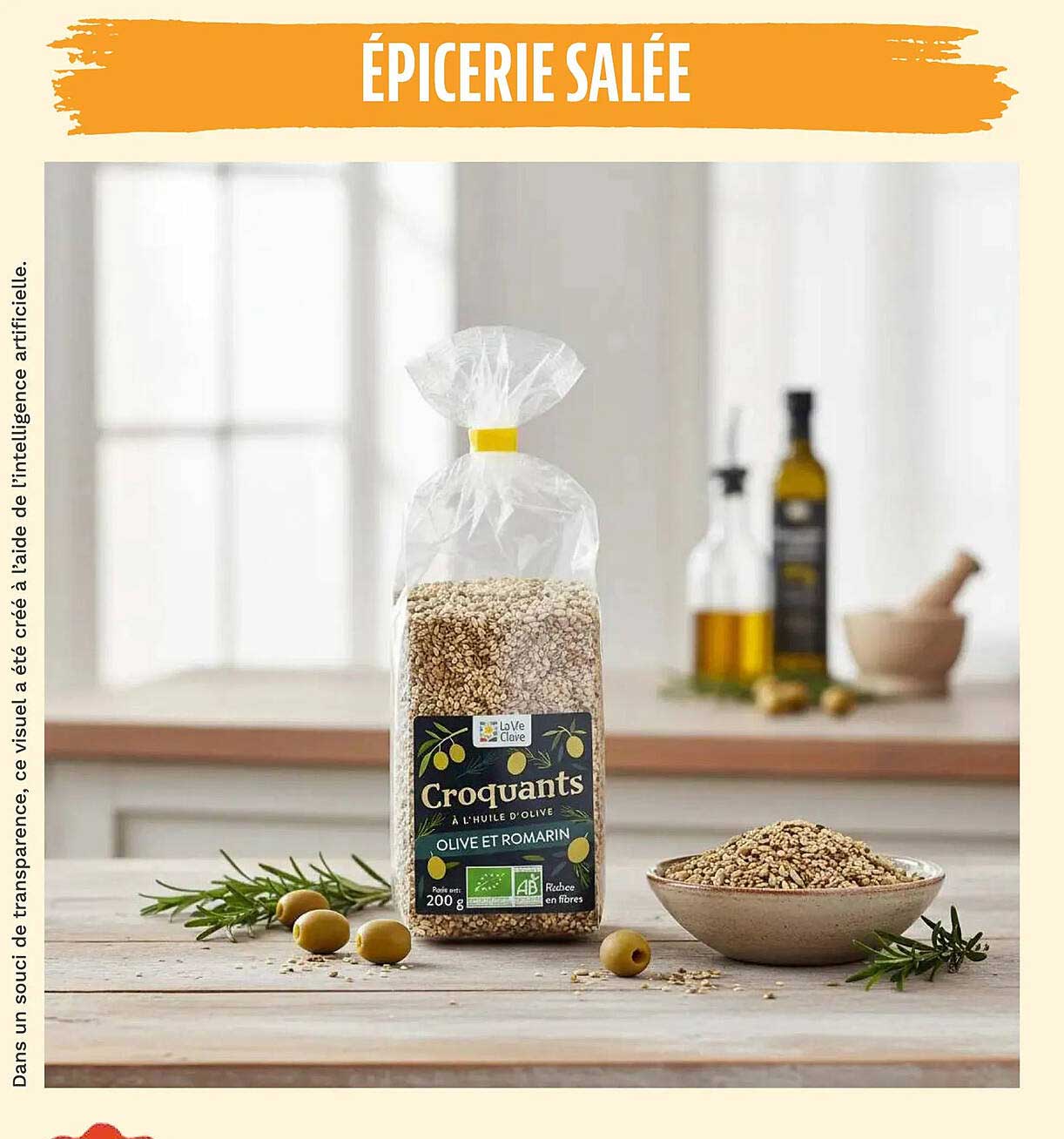 Croquants à l'huile d'olive Olive et Romarin
