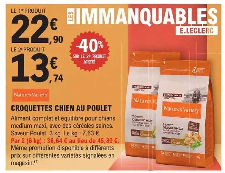 CROQUETTES CHIEN AU POULET