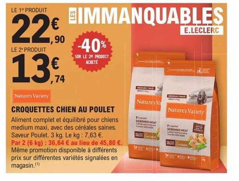 CROQUETTES CHIEN AU POULET