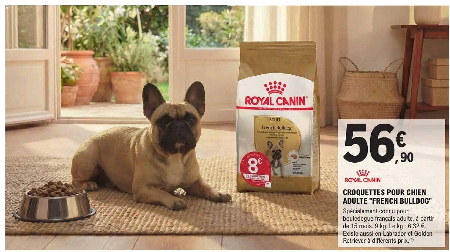 CROQUETTES POUR CHIEN ADULTE "FRENCH BULLDOG"