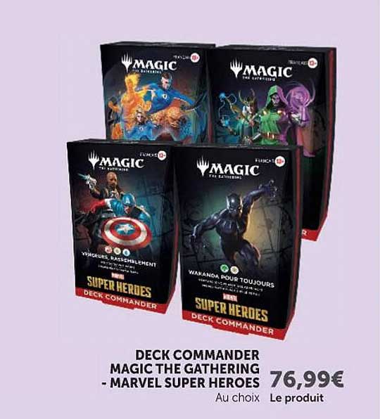 DECK COMMANDER MAGIC THE GATHERING - MARVEL SUPER HEROES
