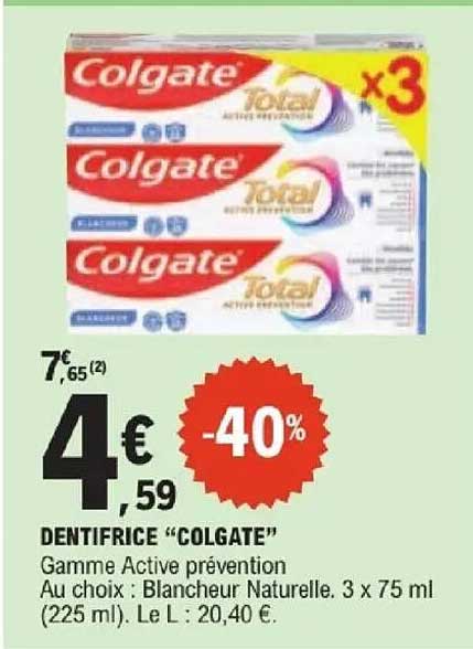DENTIFRICE “COLGATE”