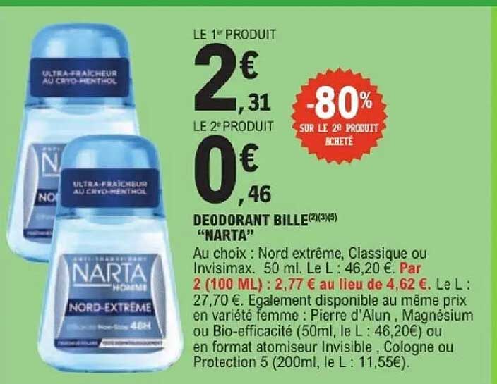 DEODORANT BILLE NARTA