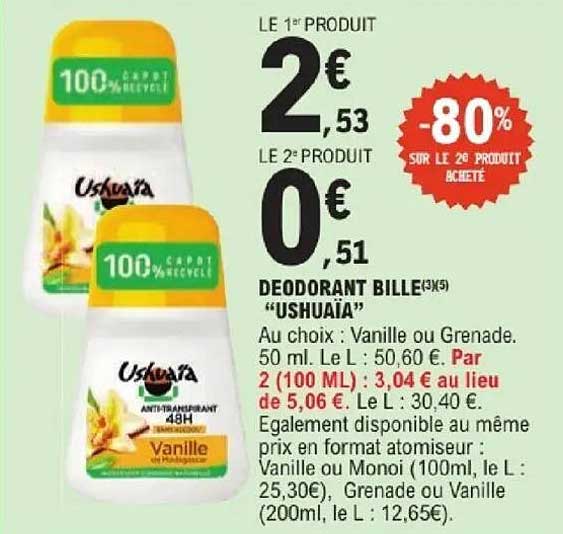 DEODORANT BILLE "USHUAÏA"