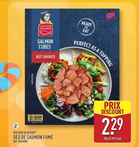 DÉS DE SAUMON FUMÉ