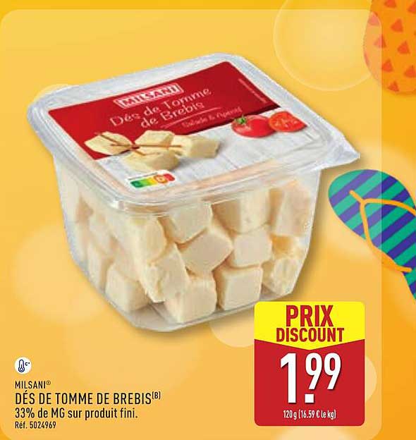 DÉS DE TOMME DE BREBIS(B)