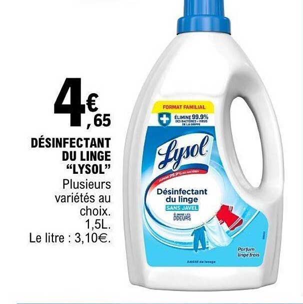DÉSINFECTANT DU LINGE "LYSOL"