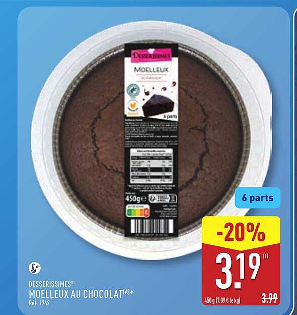 DESSERRISSIMES® MOELLEUX AU CHOCOLAT(A)*