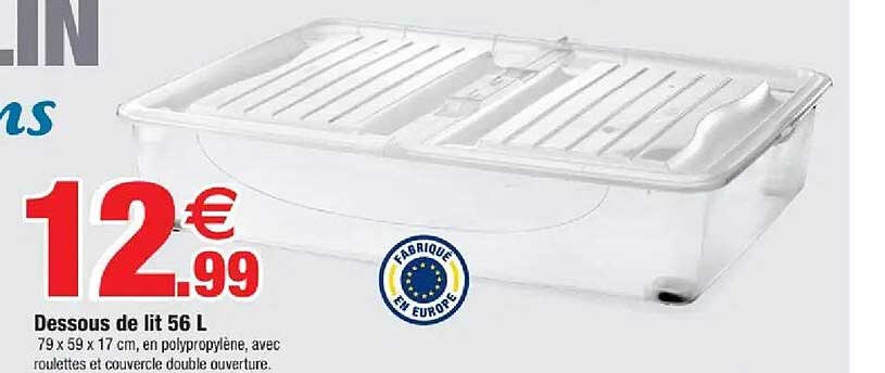 Dessous de lit 56 L