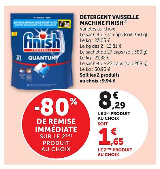 DETERGENT VAISSELLE MACHINE FINISH(A)
