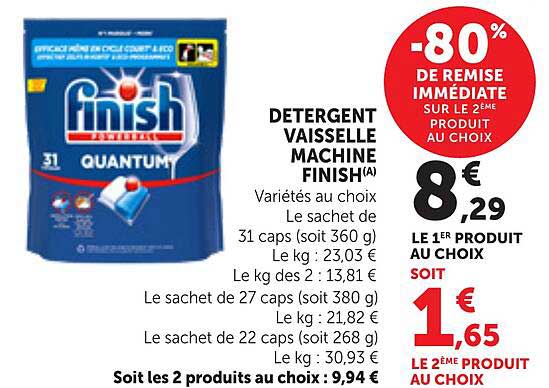 DETERGENT VAISSELLE MACHINE FINISH(A)