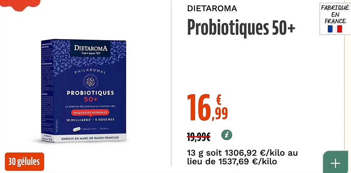 DIETAROMA Probiotiques 50+