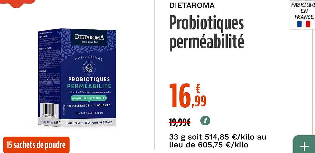 DIETAROMA Probiotiques perméabilité