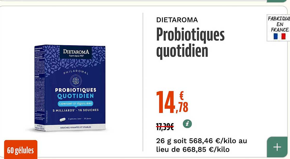 DIETAROMA Probiotiques quotidien