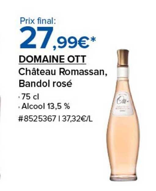 DOMAINE OTT Château Romassan, Bandol rosé