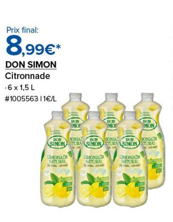 DON SIMON Citronnade · 6 x 1,5 L #1005563 1€/L