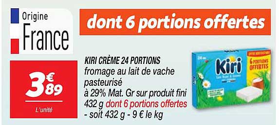 dont 6 portions offertes