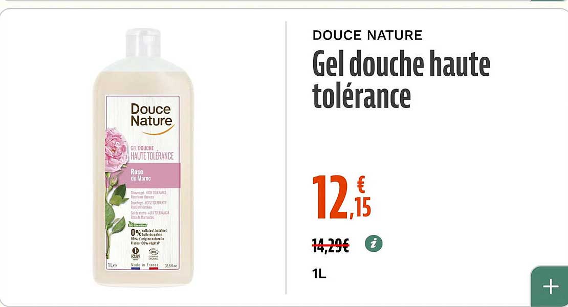 Douce Nature Gel douche haute tolérance