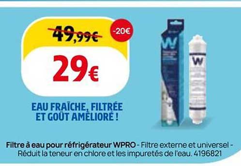 EAU FRAICHE, FILTRÉE ET GOÛT AMÉLIORÉ !