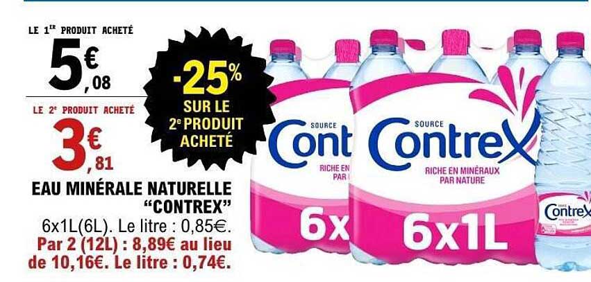 EAU MINÉRALE NATURELLE “CONTREX”
