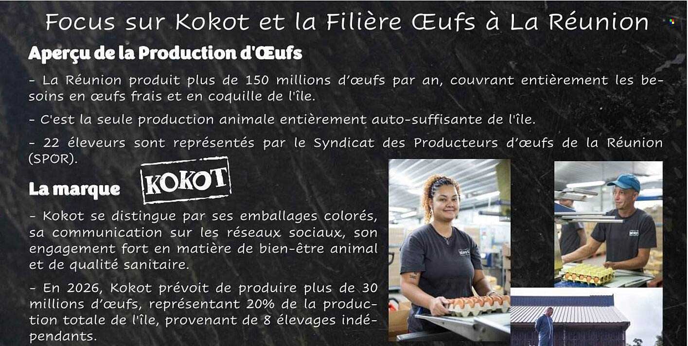 Focus sur Kokot et la Filière Oeufs à La Réunion