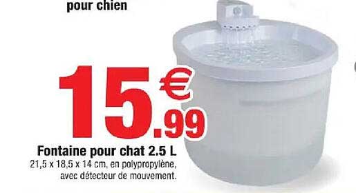 Fontaine pour chat 2,5 L