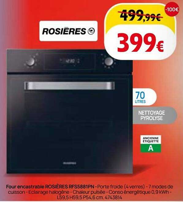 Four encastrable ROSIERES RFS5881PN
