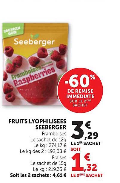 FRUITS LYOPHILISEES SEEBERGER