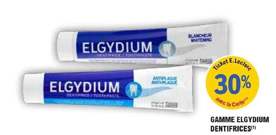 GAMME ELGYDIUM DENTIFRICES(1)