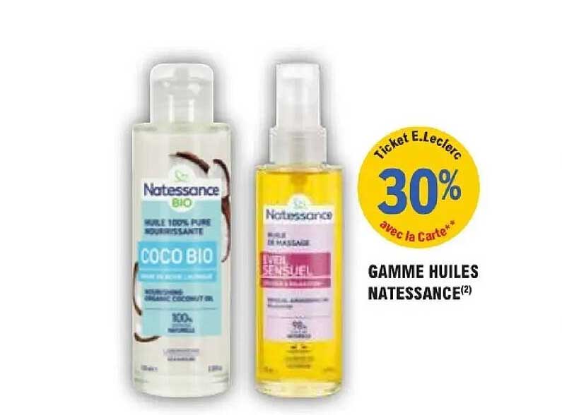 GAMME HUILES NATESSANCE