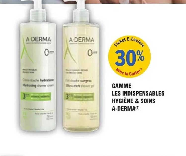 GAMME LES INDISPENSABLES HYGIÈNE & SOINS A-DERMA(4)