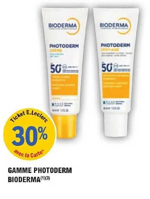 GAMME PHOTODERM BIODERMA(1)(3)