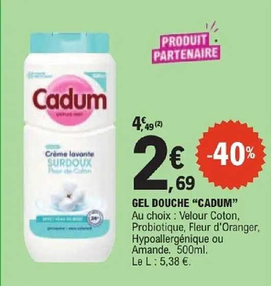 GEL DOUCHE “CADUM”