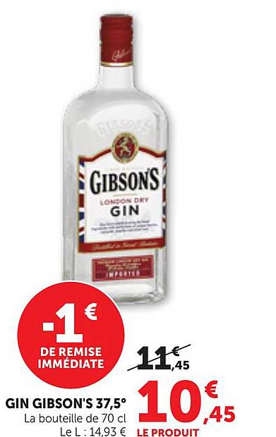 GIN GIBSON'S 37,5°