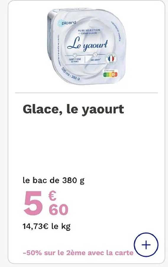 Glace, le yaourt