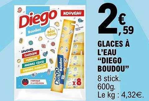 GLACES À L’EAU “DIEGO BOUDOU”