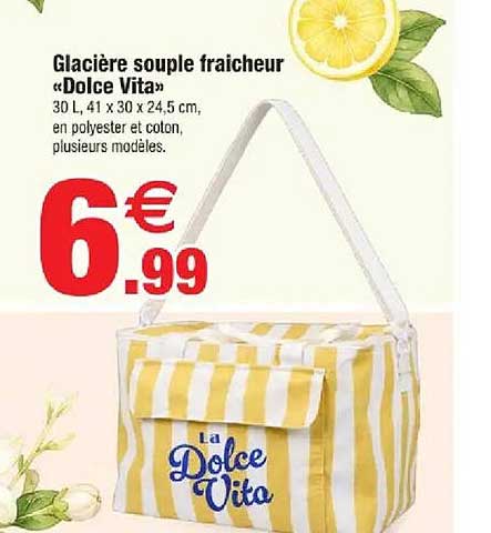 Glacière souple fraicheur «Dolce Vita»