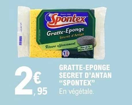 GRATTE-EPONGE SECRET D'ANTAN “SPONTEX” En végétale.
