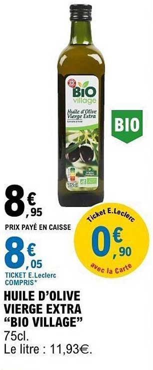 HUILE D’OLIVE VIERGE EXTRA “BIO VILLAGE”